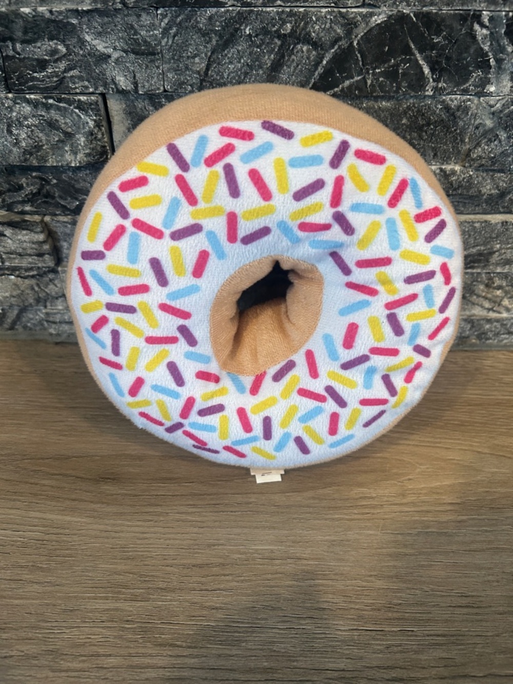 Kids Plush Donut 🍩 Pillow - Sprinkle Print Pink‎